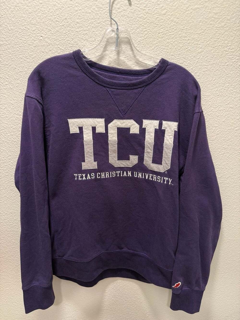 League TCU Sweatshirt Size Large Purple Texas Christian University